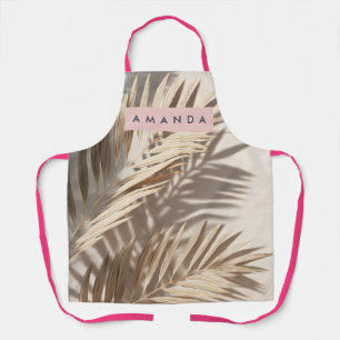 Tablier Ombres de Palme Neutres Personnalisées Tropicales