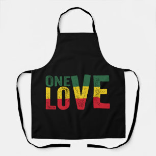 Tablier One Love Jamaican Rasta Reggae