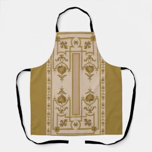 Tablier opulente empreinte baroque d'or
