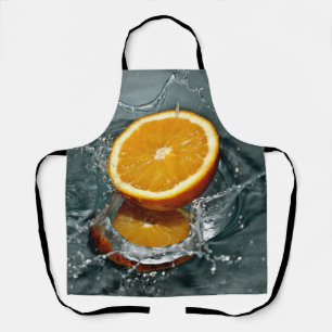Tablier orange juteuse positive pour l'humeur vitaminée