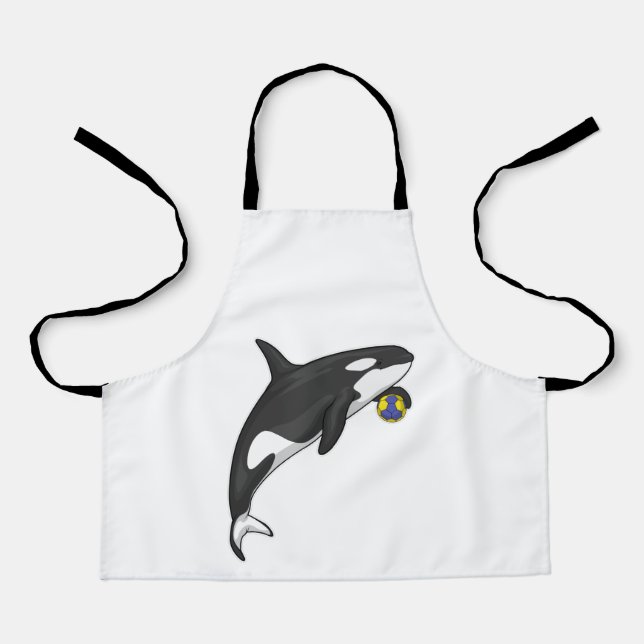 Tablier Orca Handball player Handball (Recto)