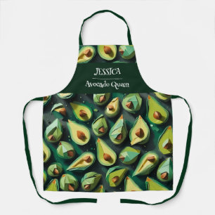 Tablier Origami Avocado Acrylique Motif personnalisé