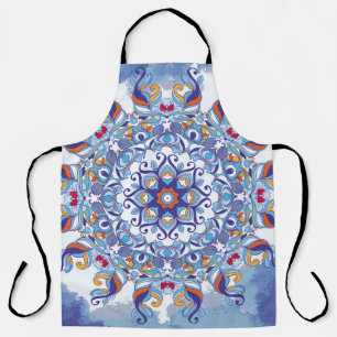 Tablier Ornement floral, design artistique.