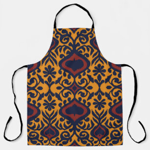 Tablier Ornement folklorique géométrique Ikat. Damas orien