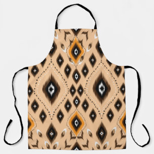 Tablier Ornement folklorique géométrique Ikat. Ethnie tr