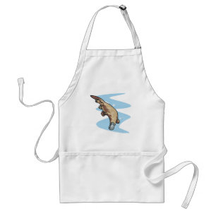 Tablier ornithorynque à bec de canard nageant