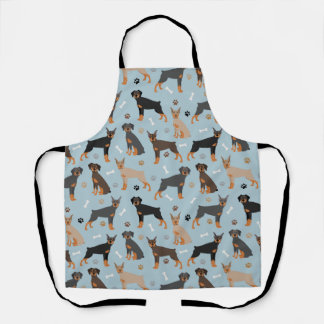 Tablier Os et pattes de Doberman Pinscher