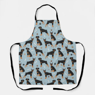 Tablier Os et pattes de Doberman Pinscher