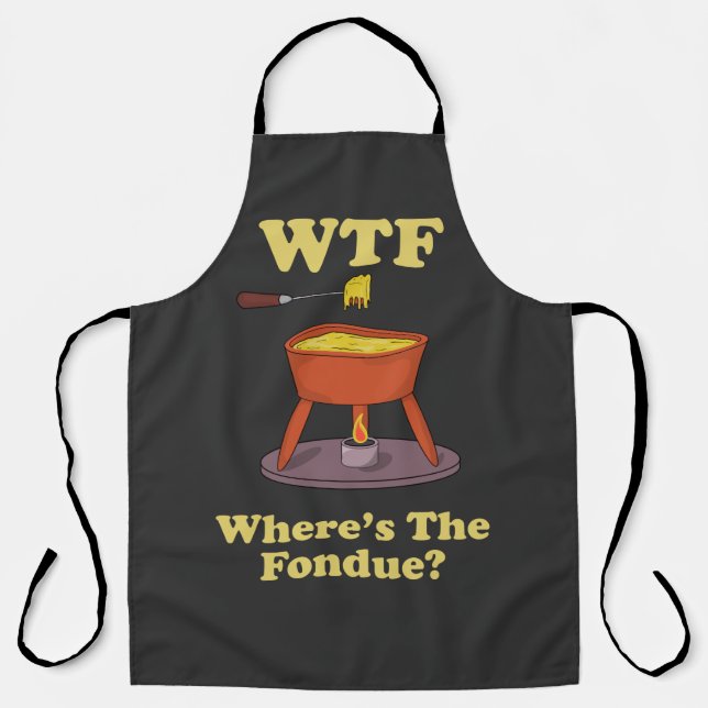 Tablier Où est le Fondue ? T-shirt (Recto)