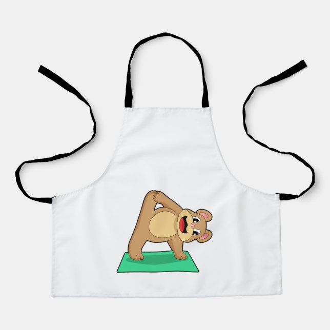 Tablier Ours au Yoga Fitness (Recto)