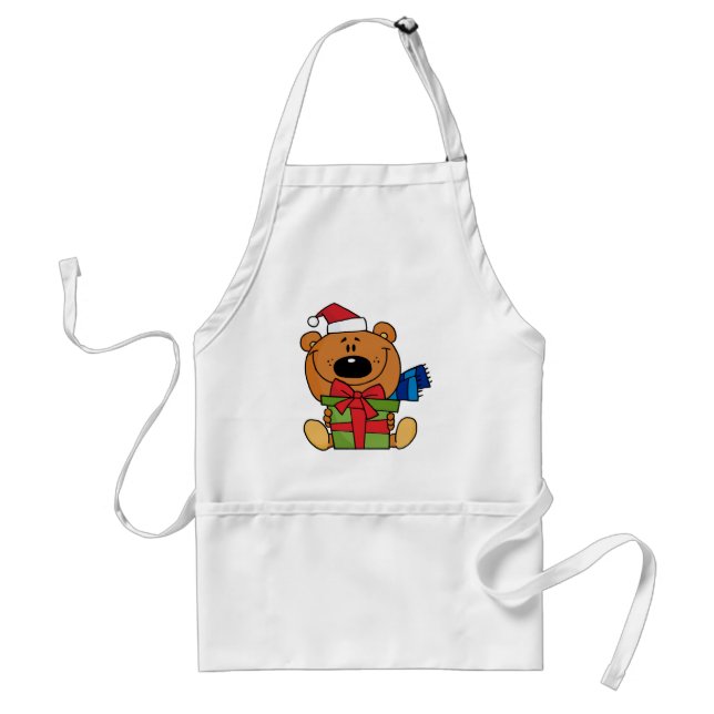 Tablier Ours avec cadeau T-shirts et cadeaux de vacances (Devant)