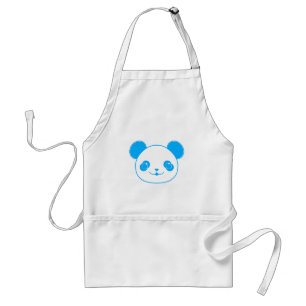 Tablier Ours bleu Kawaii Panda