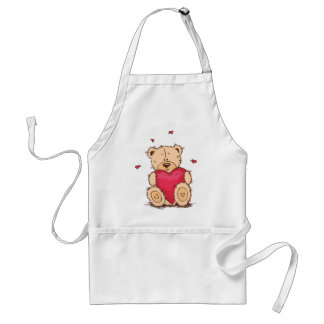 Tablier Ours de nounours mignon de Saint-Valentin