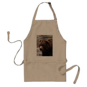 Tablier Ours gris Bear-011, ours gris