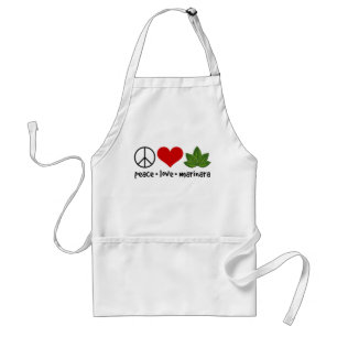 Tablier Paie Amour Marinara Basil Feuilles