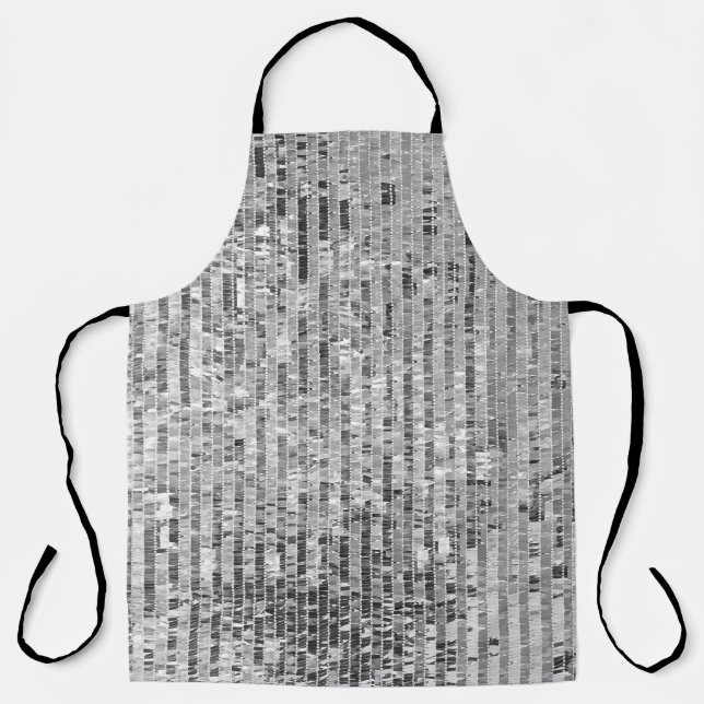 Tablier Paillettes d'argent, arrière - plan glamour sans s (Recto)