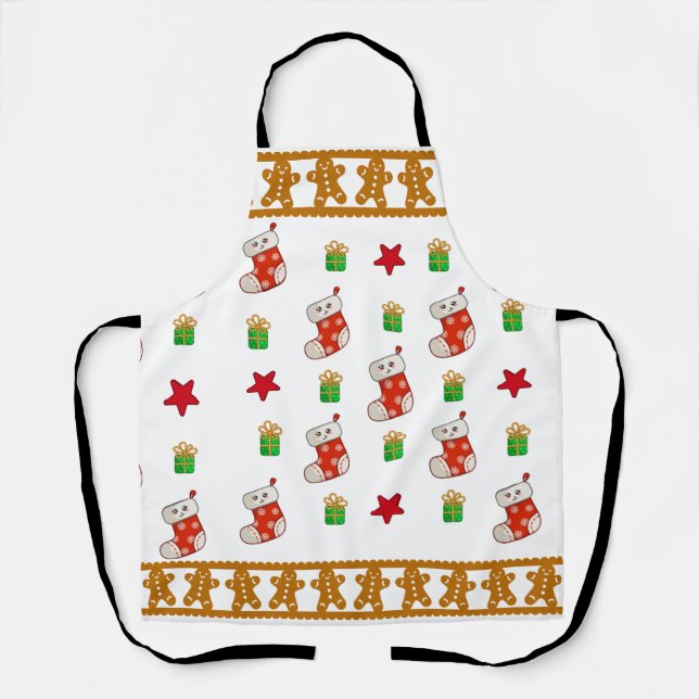 Tablier Pain de gingembre maman Girlfriend Noël Stocker (Recto)