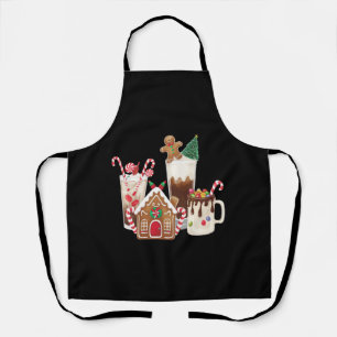 Tablier Pain d'épice Noël Café Amant Cadeau Noël