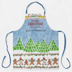 Tablier Pain d'épices Baking Noël Souvenirs Meilleure gran