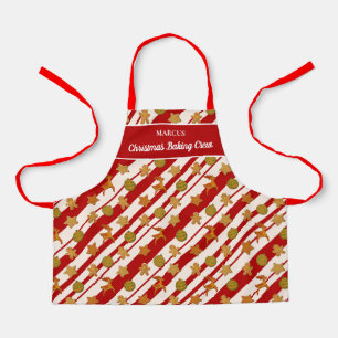 Tablier Pain d'épices de Noël de l'équipage Cookies Monogr