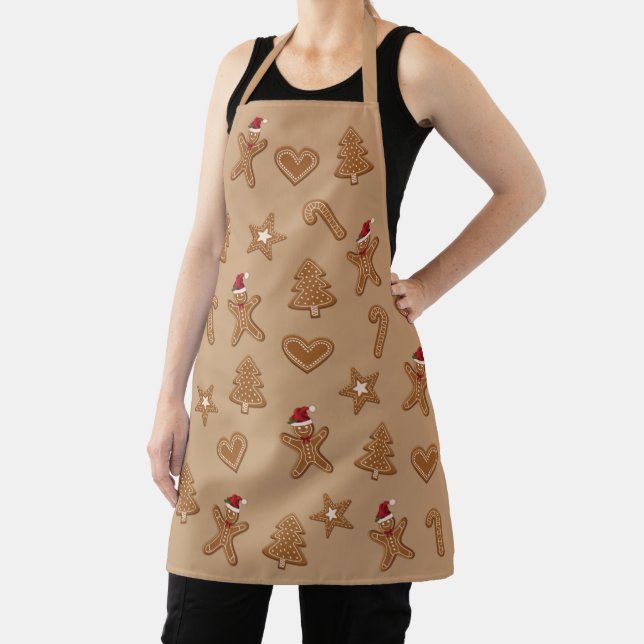 Tablier pain d'épices - Formes de biscuits de Noël sur Bro (Insitu)