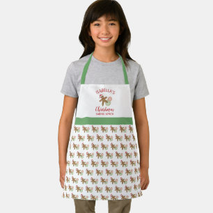 Tablier Pain d'épices Homme de Noël de l'enfant boulangeri