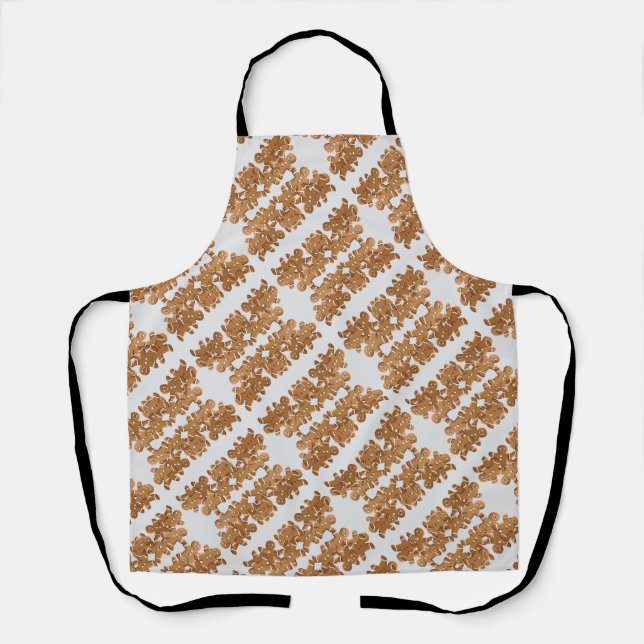 Tablier Pain d'épices Homme Noël Cookie Vacances Cuisine (Recto)