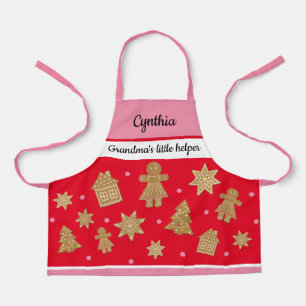 Tablier Pain d'épices sur mesure pour fille sur papier