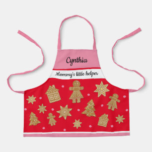 Tablier Pain d'épices sur mesure pour filles sur papier