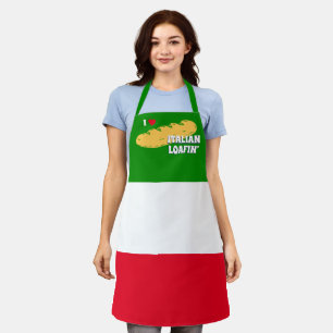 Tablier Pain italien Drapeau italien Cuisine personnalisé