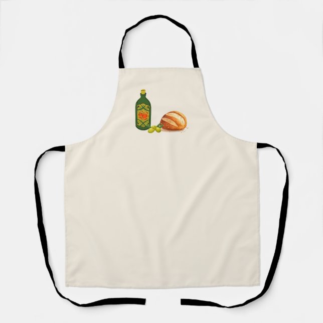 Tablier Pain minimal et huile d'olive (Recto)
