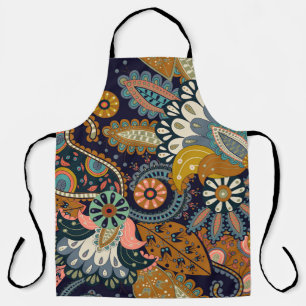 Tablier Paisley colorée : Fond d'écran Floral Indien.