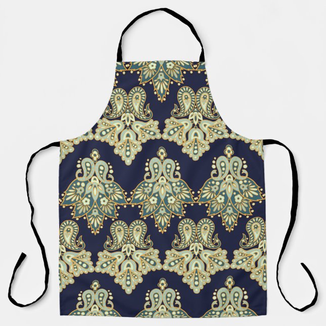 Tablier Paisley floral motif sans soudure. illustration da (Recto)