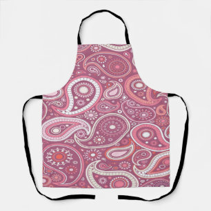 Tablier Paisley rose