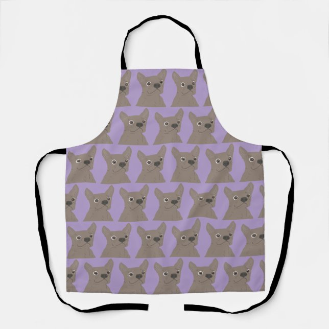 Tablier Pale Purple Dog (Recto)