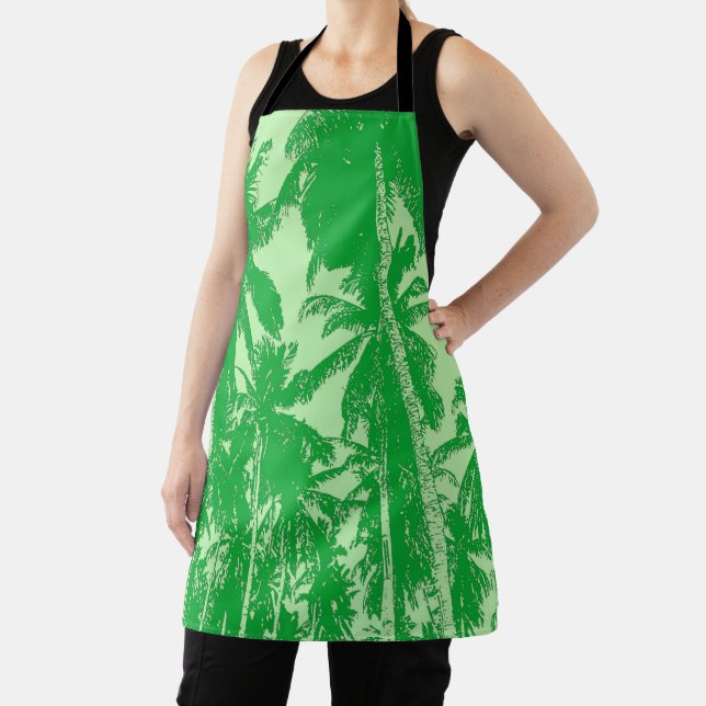 Tablier Palmiers en vert (Insitu)