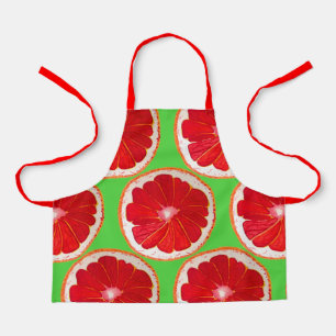 Tablier Pamplemousse rose mignonne, fruit miam enfants