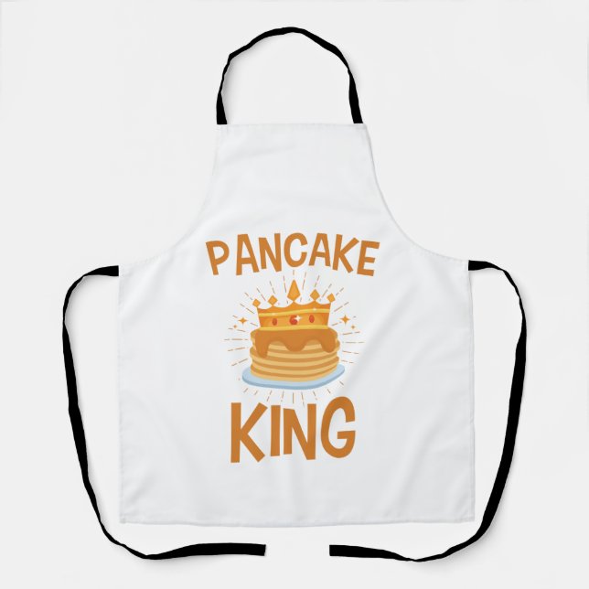 Tablier Pancake King Men Boys Petit déjeuner (Recto)