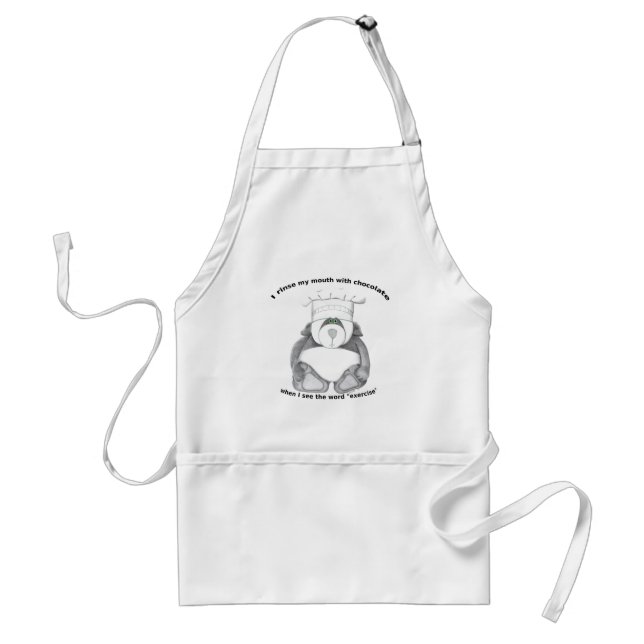 Tablier Panda Bear Chef Chocolat (Devant)