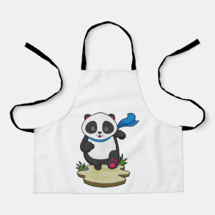 Tablier Panda coureur avec Écarf