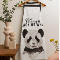 Panda Funky Moderne Noir Et Blanc Avec Citation