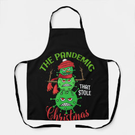 Tablier Pandémie qui a volé Noël affreux cadeau virus de N