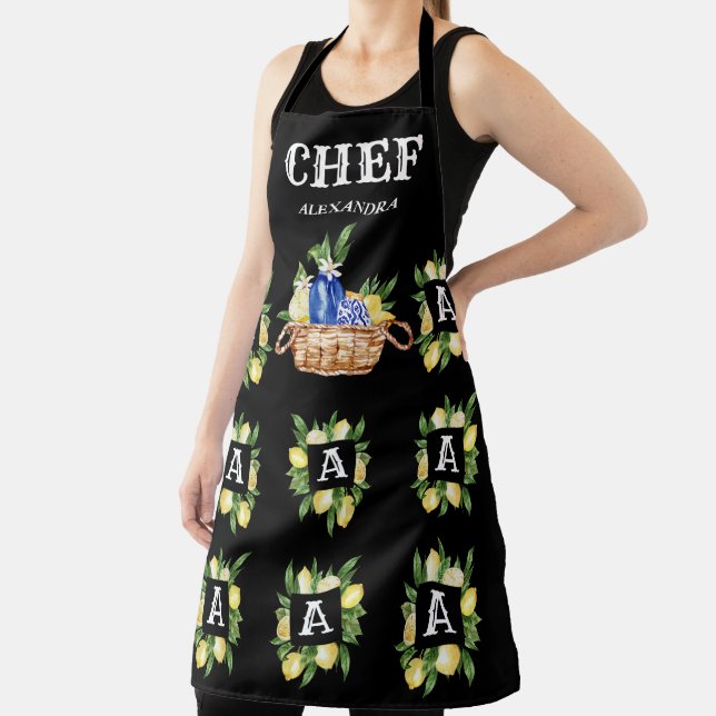 Tablier Panier de viande de citron méditerranéen Chef Mono (Insitu)