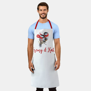 Tablier Panier personnalisé de poulet de Noël
