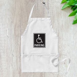 Tablier Panneau de stationnement accessible Symbole de fau