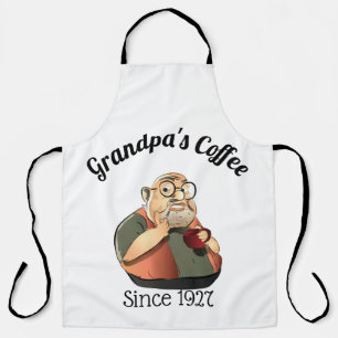 Tablier Panneau de vente de café de grand-père personnalis