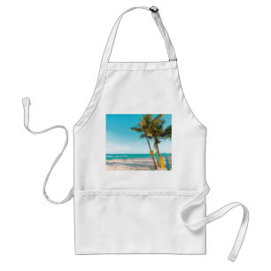 Tablier Panneaux de surf sur la plage lancer oreiller