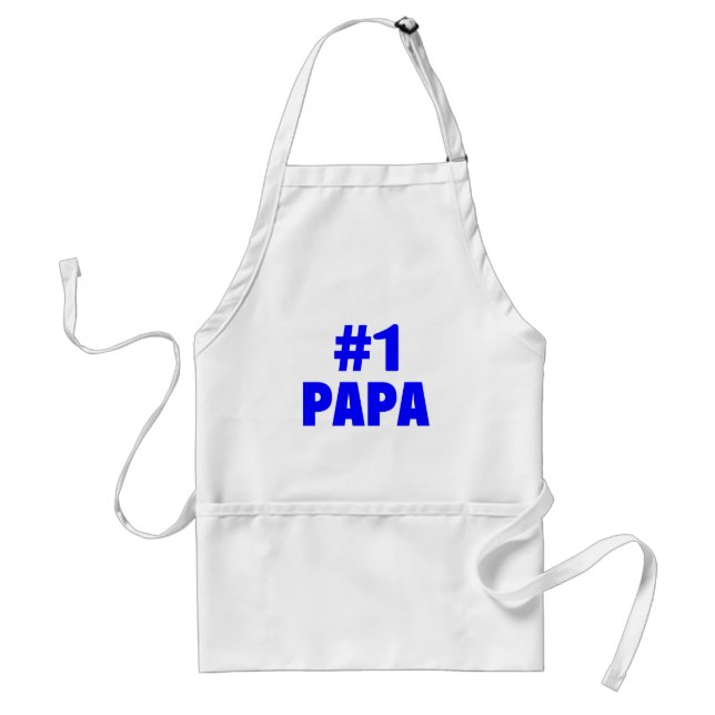 Tablier Papa #1 (bleu) (Devant)