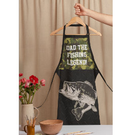 Tablier Papa Bass Pêche Légende Sports Camo Apron