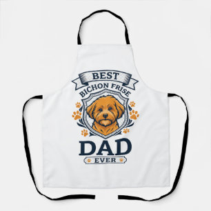 Tablier Papa Bichon Frise pour toujours Empreintes de patt